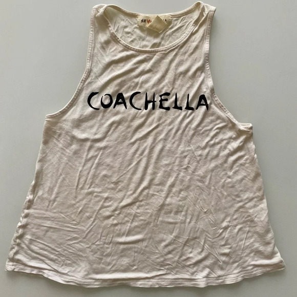COACHELLA  Cream Tank Top XS - Picture 1 of 6